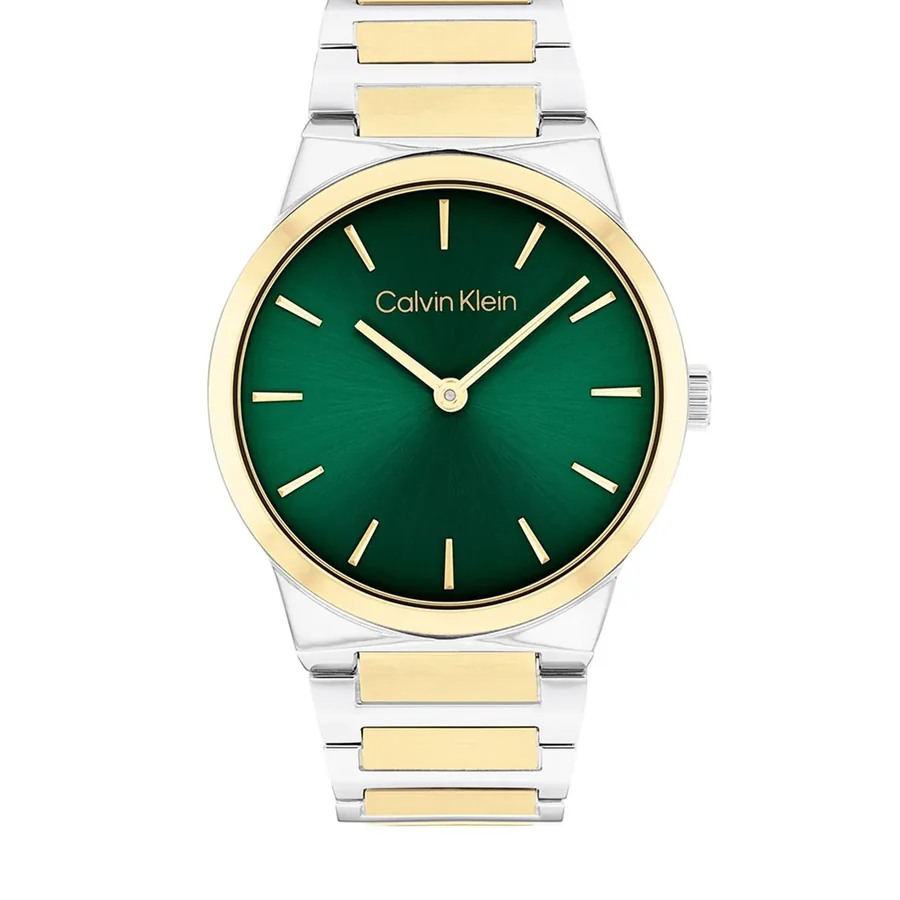 Calvin Klein CK Linear Elegance 36mm Green Dial, front view