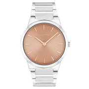 Pink dial / Silver-tone