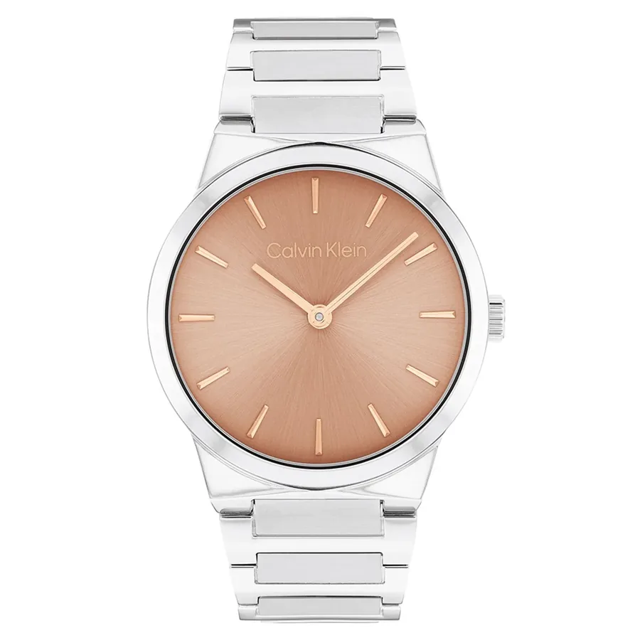 Calvin Klein CK Linear Elegance 36mm Pink Dial, front view