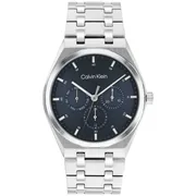 Blue dial / Silver-tone