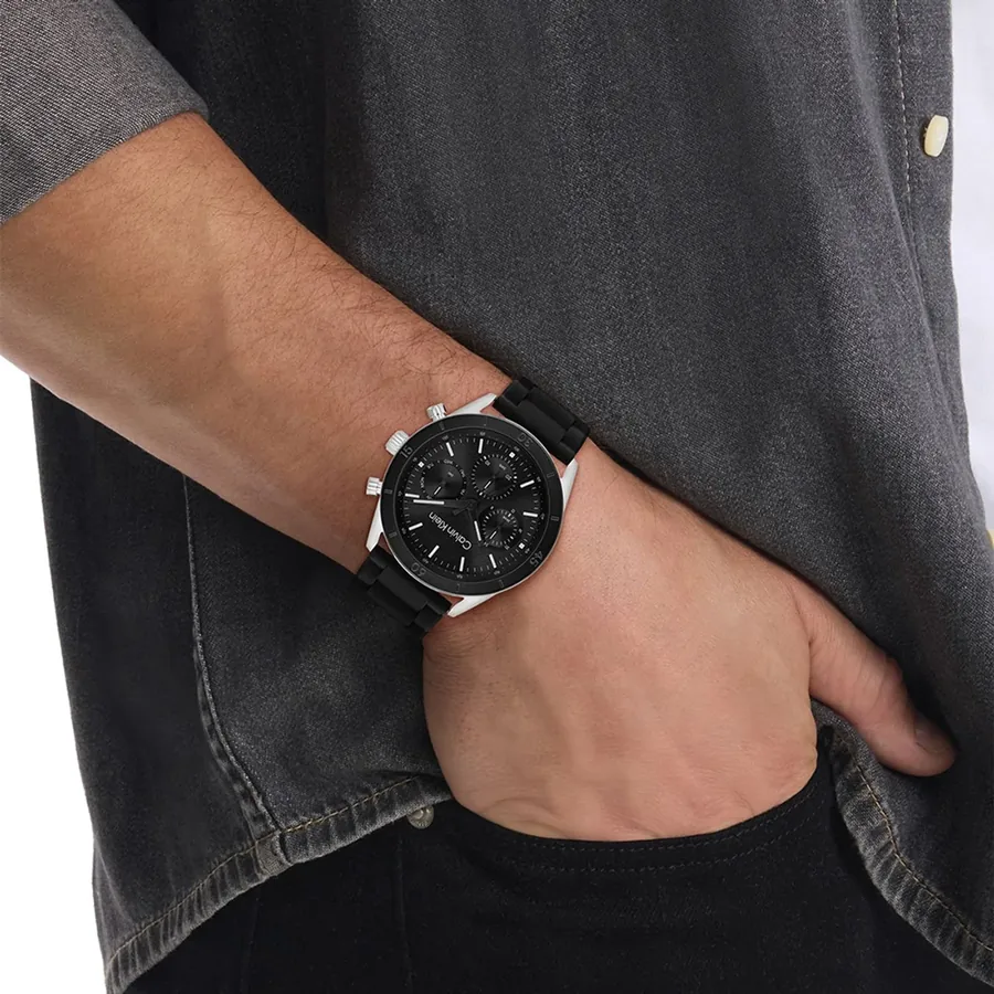 Calvin Klein CK Performance 43mm Black Dial, Black Rubber Strap, Ref. 25200559, view 2