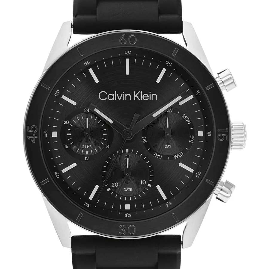 Calvin Klein CK Performance 43mm Black Dial, Black Rubber Strap, Ref. 25200559, view 3
