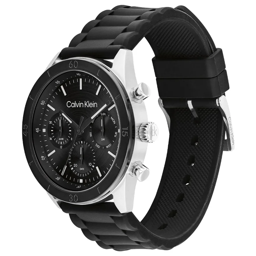 Calvin Klein CK Performance 43mm Black Dial, Black Rubber Strap, Ref. 25200559, view 4