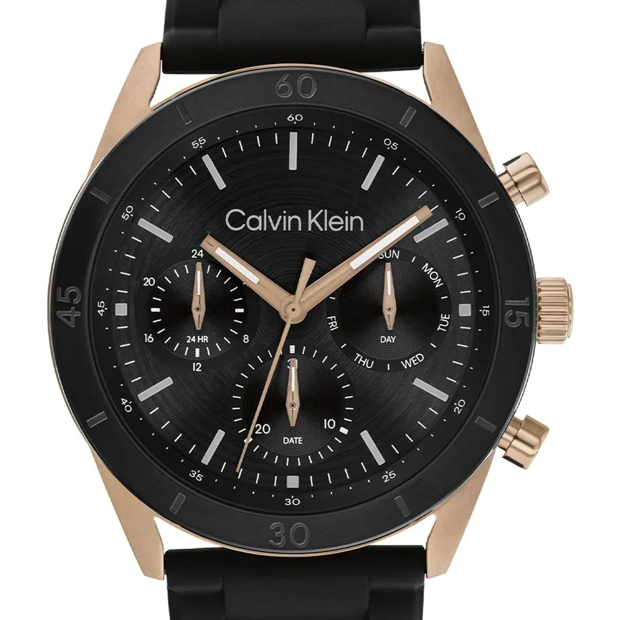 Calvin Klein CK Performance 43mm Black Dial, Black Rubber Strap, Ref. 25200567, view 3