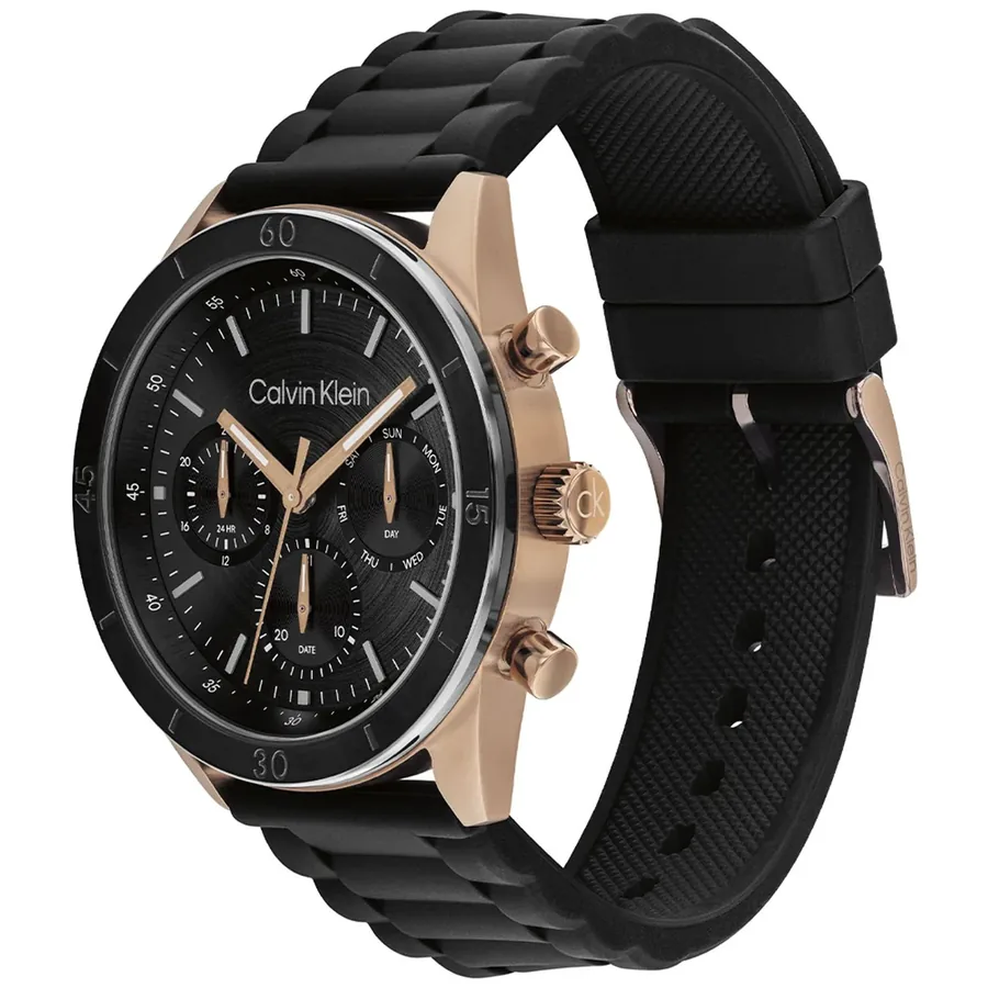 Calvin Klein CK Performance 43mm Black Dial, Black Rubber Strap, Ref. 25200567, view 4
