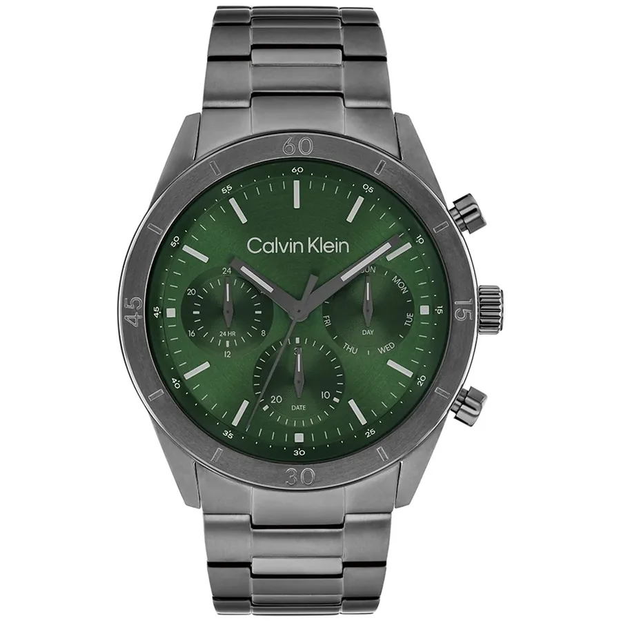Calvin Klein CK Performance 43mm Green Dial, front view
