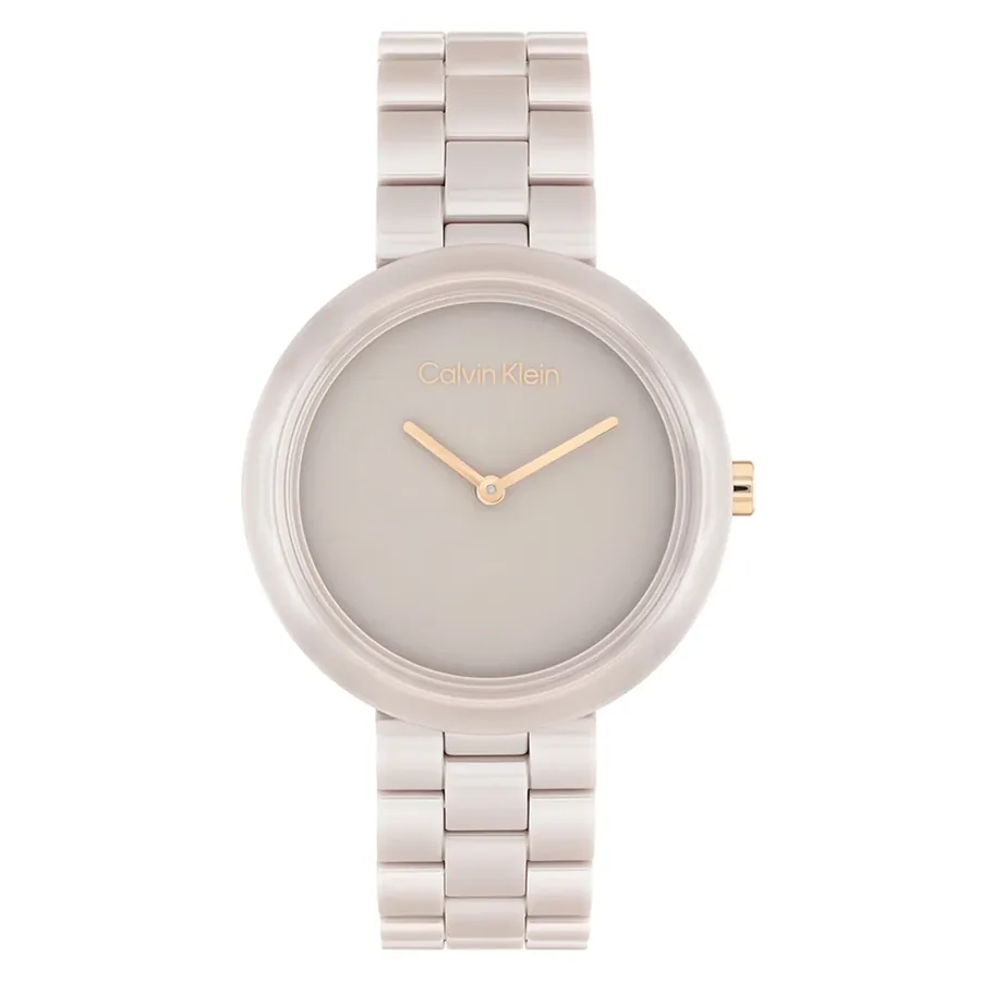 Calvin Klein CK Pure 34mm Beige Dial, front view