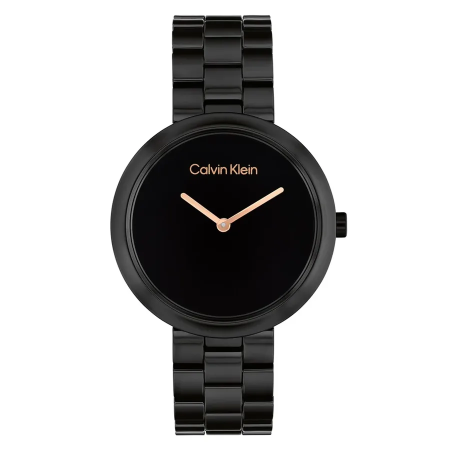 Calvin Klein CK Pure 34mm Black Dial, front view