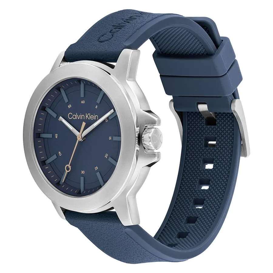 Calvin Klein CK Reset 42mm Blue Dial, Blue Rubber Strap, view 3