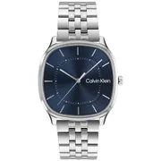 Blue dial / Silver-tone