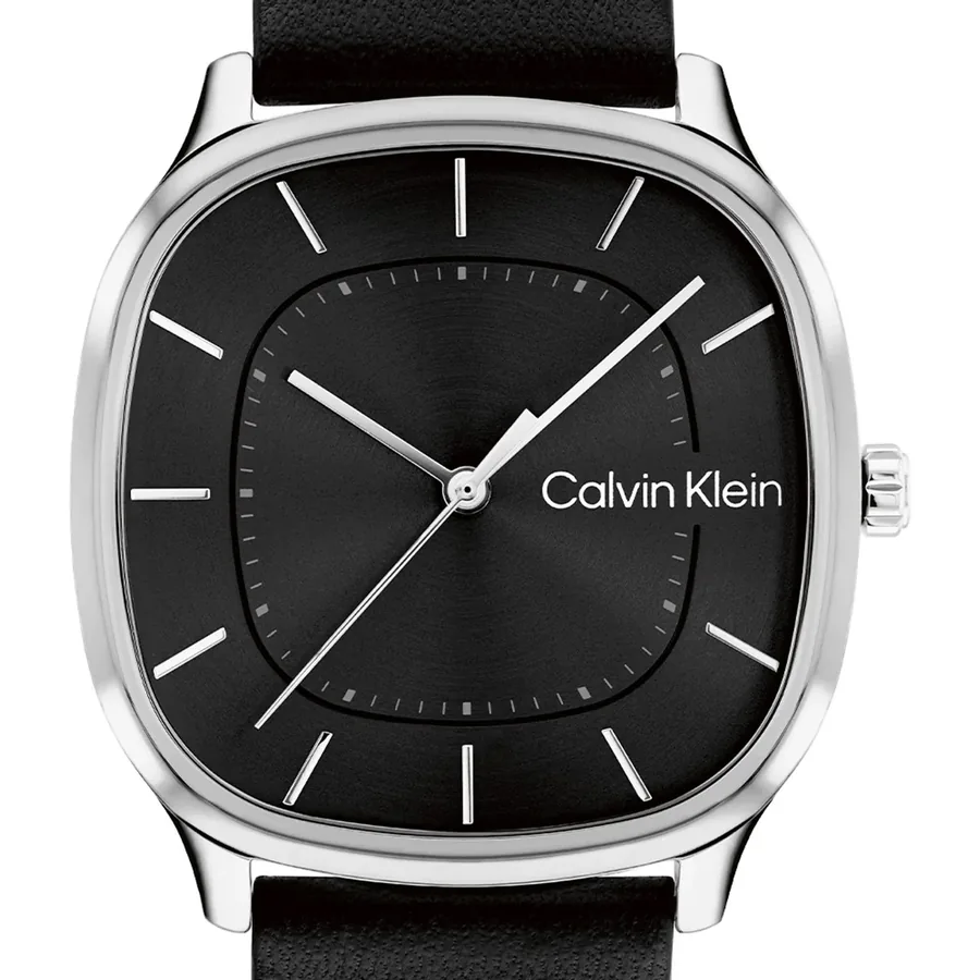 Calvin Klein CK Shape 37mm Black Dial, Black Leather Strap, view 2