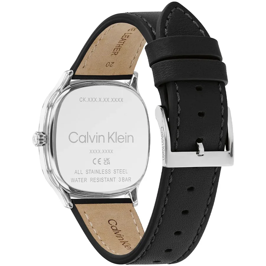 Calvin Klein CK Shape 37mm Black Dial, Black Leather Strap, view 4