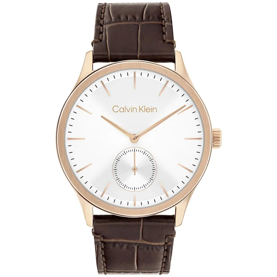 Calvin Klein CK Tailored 42mm White Dial, front view