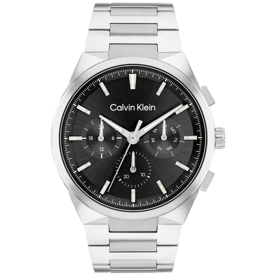 Calvin Klein Distinguish 44mm Black Dial, front view