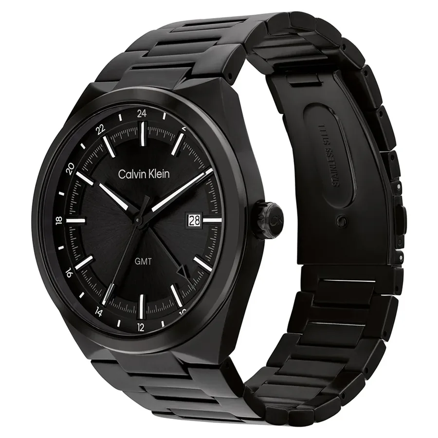 Calvin Klein Distinguish GMT 44mm Black Dial, view 3