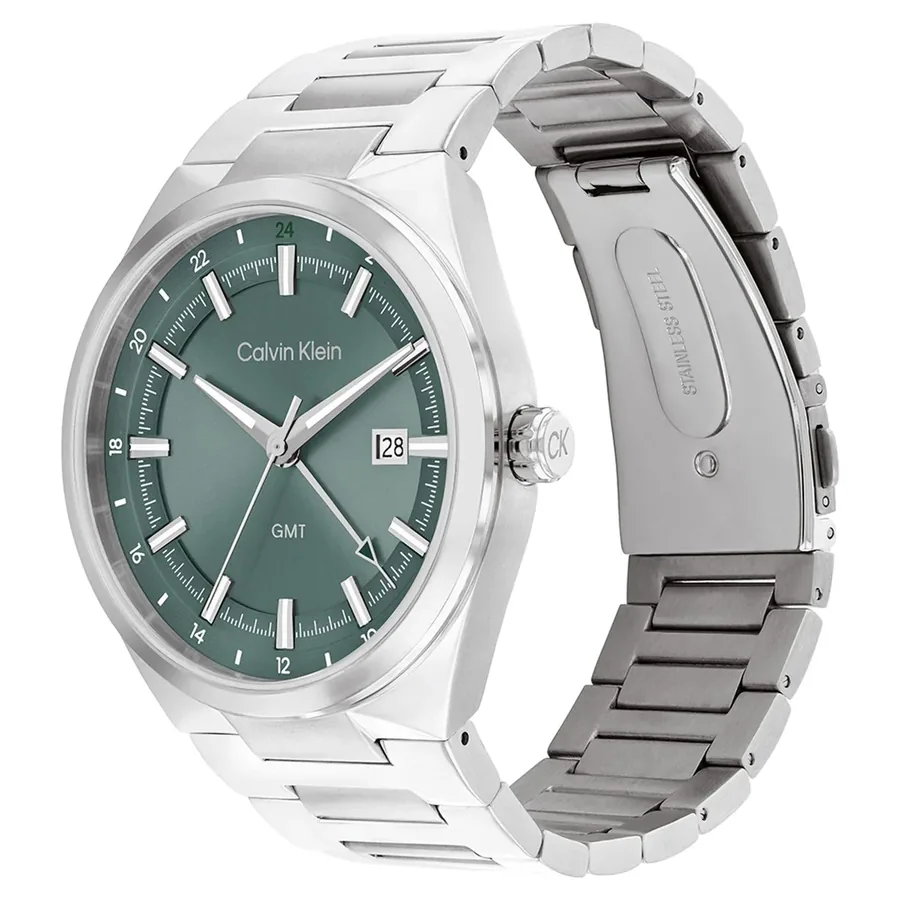 Calvin Klein Distinguish GMT 44mm Green Dial, view 3