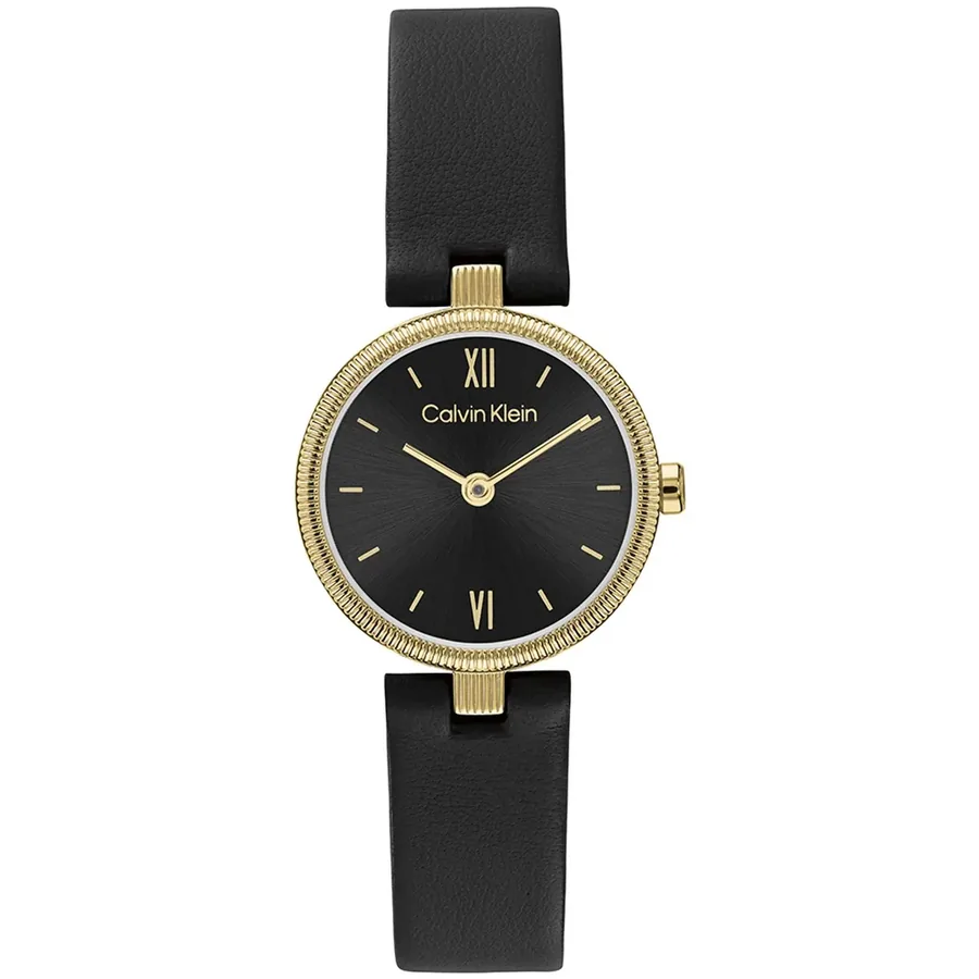 Calvin Klein Gleam 24mm Black Dial, front view