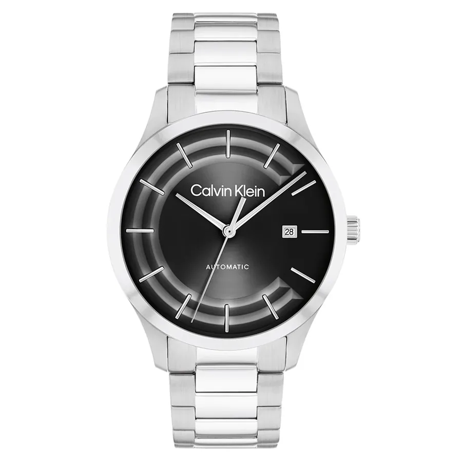 Calvin Klein Iconic 40mm Automatic Black Dial, front view