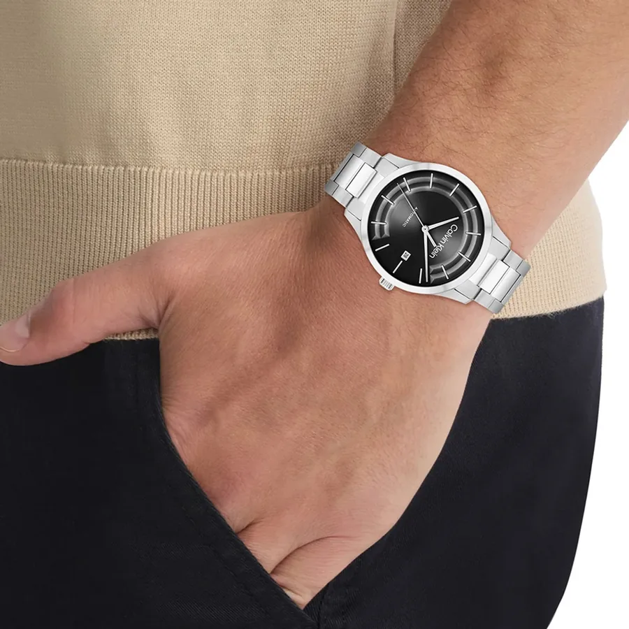 Calvin Klein Iconic 40mm Automatic Black Dial, view 5