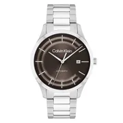 Brown dial / Silver-tone