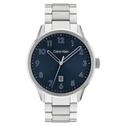 Blue dial / Silver-tone