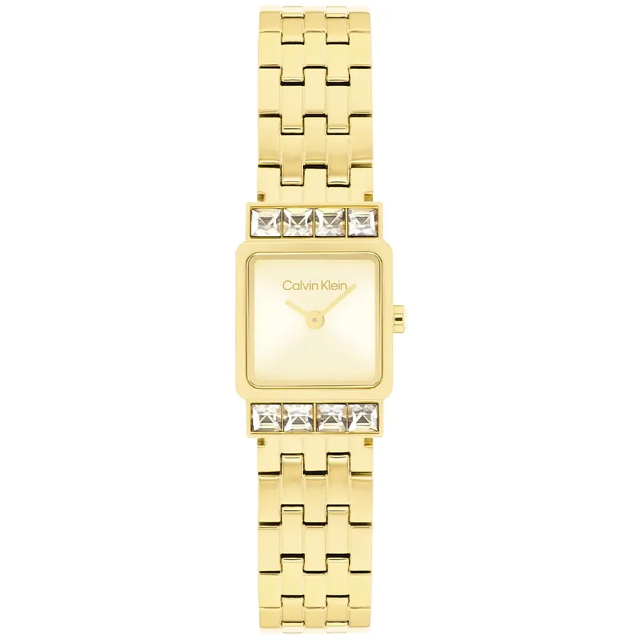 Calvin Klein Poise 16x16mm Gold Dial, front view