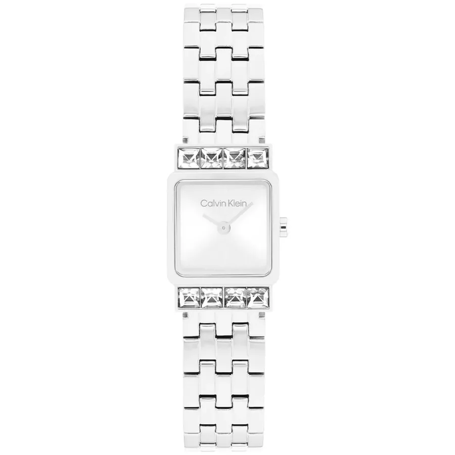 Calvin Klein Poise 16x16mm White Dial, front view