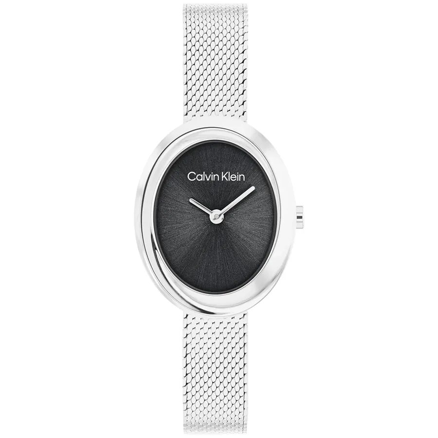 Calvin Klein Twisted Bezel 24mm Black Dial, front view