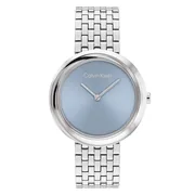 Blue dial / Silver-tone