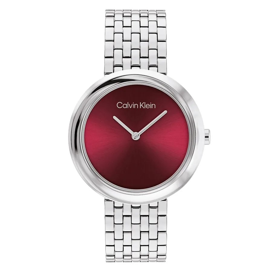 Calvin Klein Twisted Bezel 34mm Cherry Dial, front view