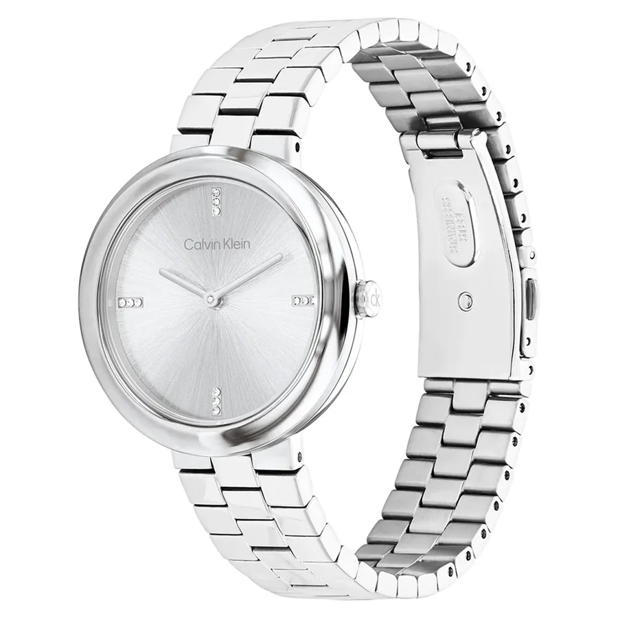 Calvin Klein Twisted Bezel 34mm Silver Dial, view 3