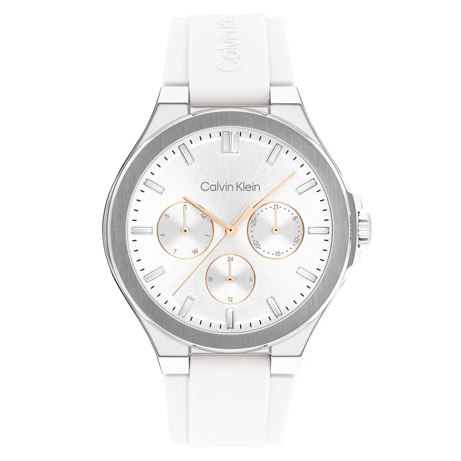 Calvin Klein Vibrancy 38mm White Dial, front view