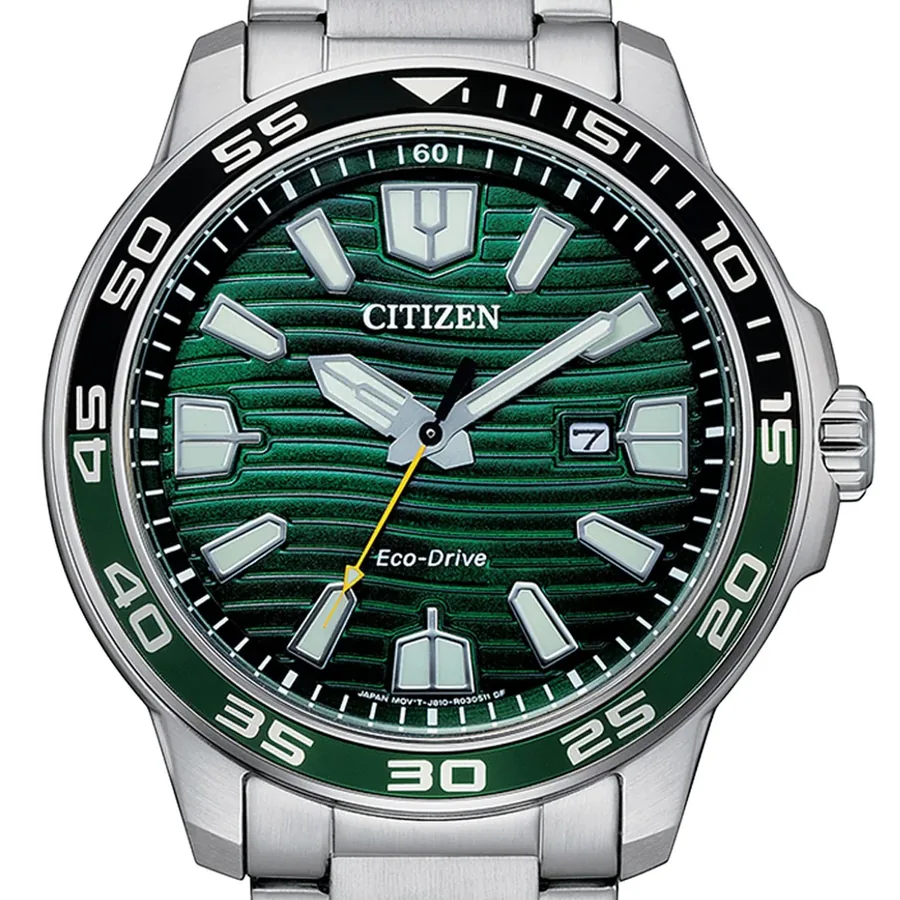 Citizen Eco-Drive 45mm Green Dial, view 2