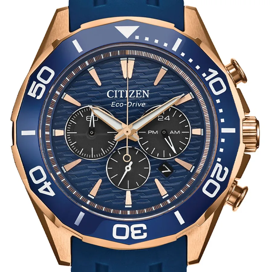 Citizen Endeavor Chrono 43mm Blue Dial, view 3