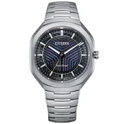 Blue dial / Silver-tone