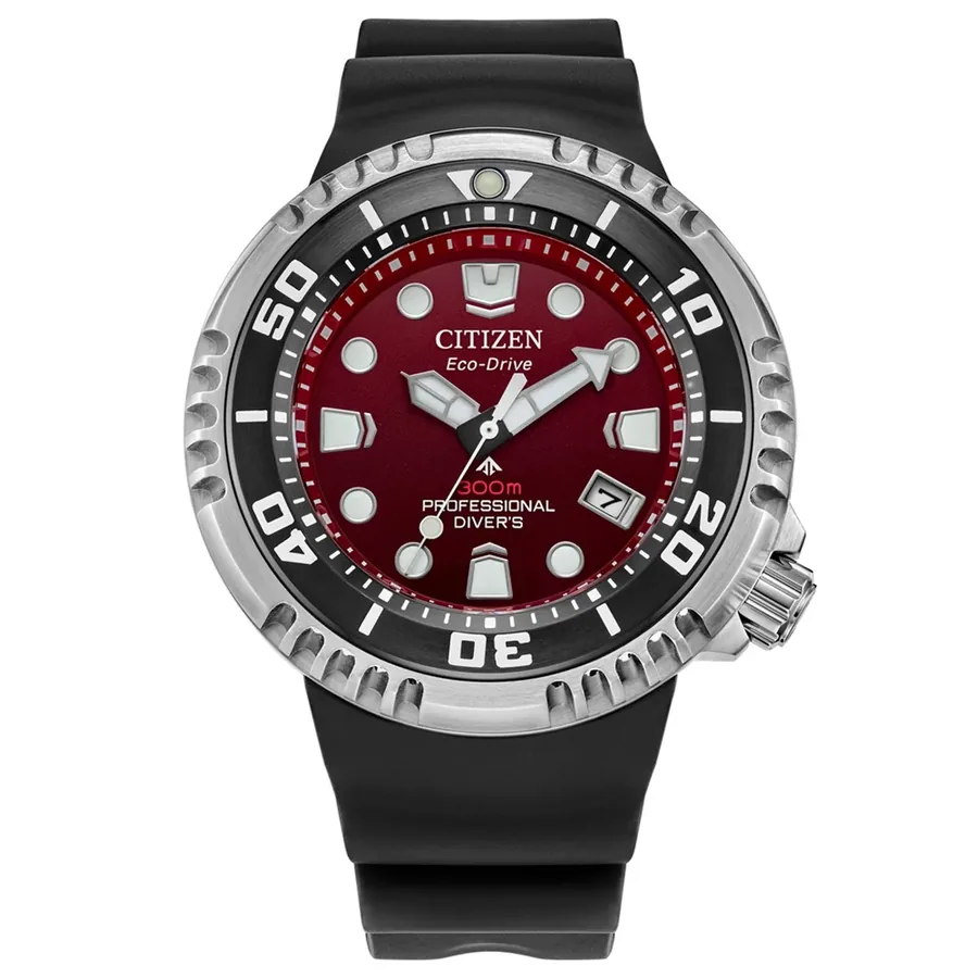 Citizen Promaster Dive 46mm Chronograph Red Dial, front view