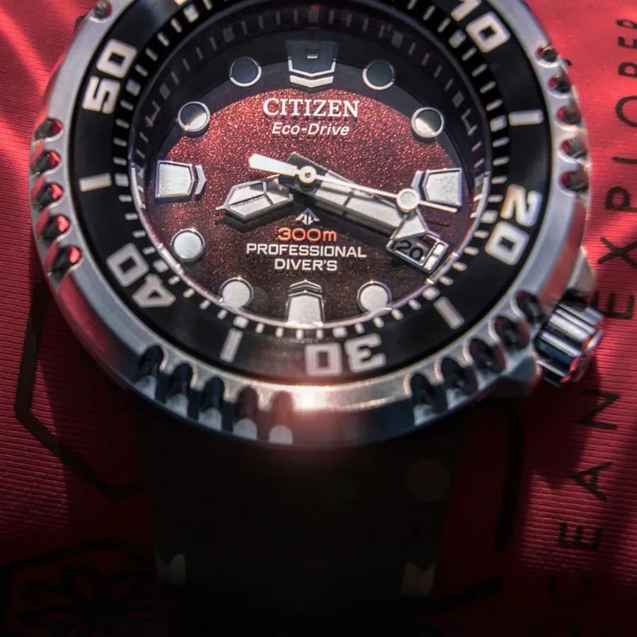 Citizen Promaster Dive 46mm Chronograph Red Dial, view 6