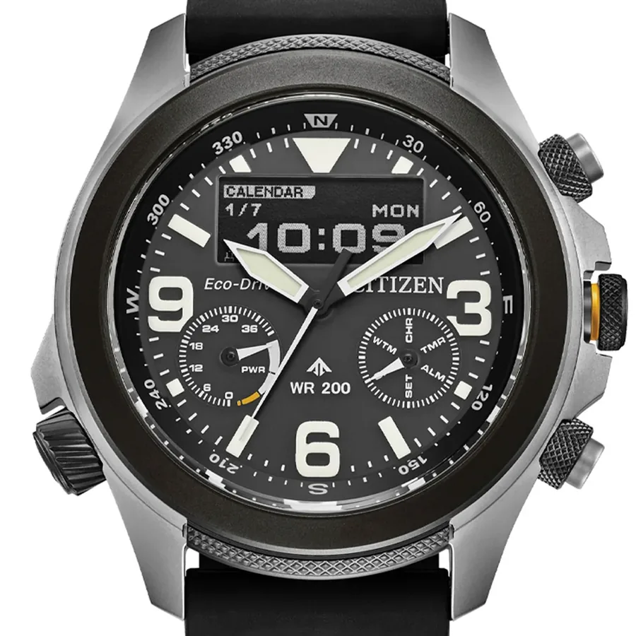 Citizen Promaster Land 43mm Chronograph Black Dial, view 2