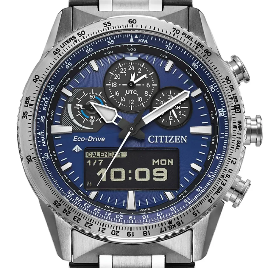 Citizen Skyhawk 45mm Chronograph Blue Dial, view 3