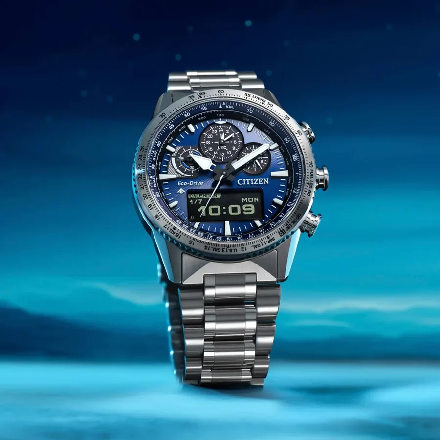 Citizen Skyhawk 45mm Chronograph Blue Dial, view 6