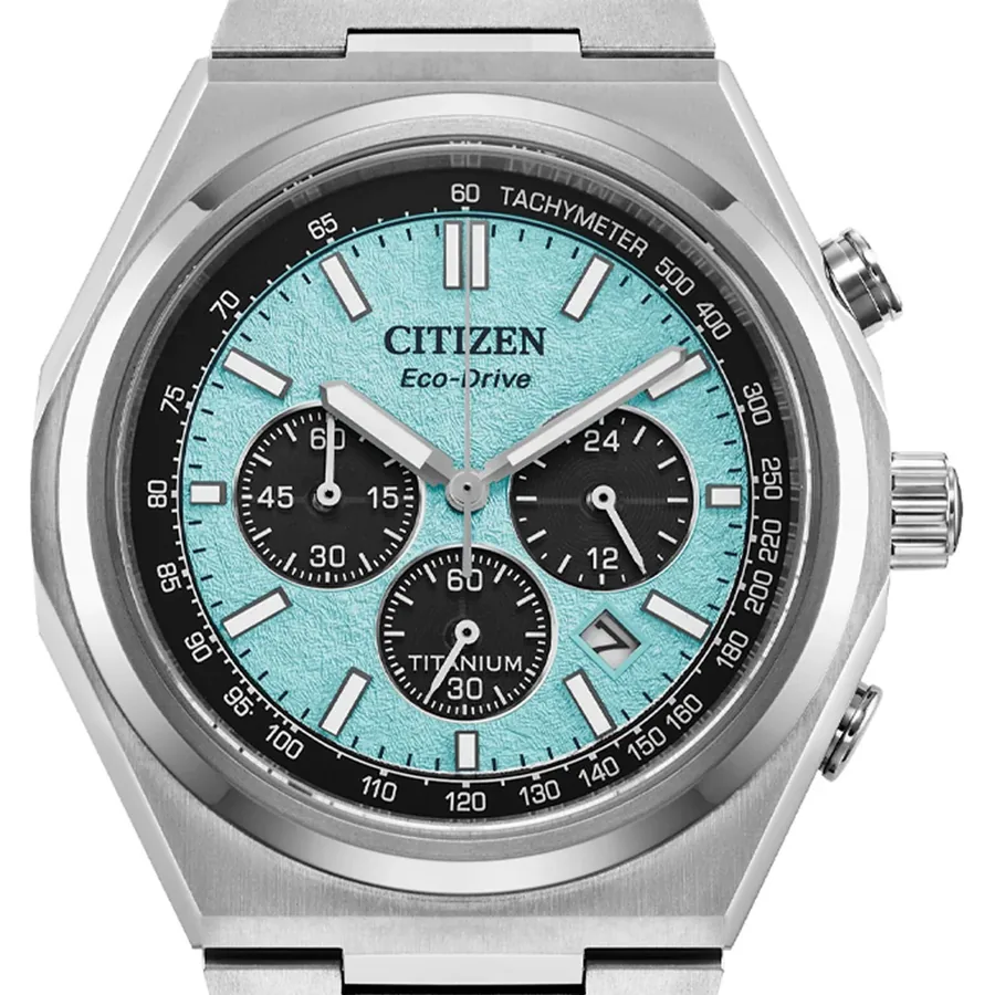Citizen Zenshin 39mm Chronograph Blue Dial, view 2