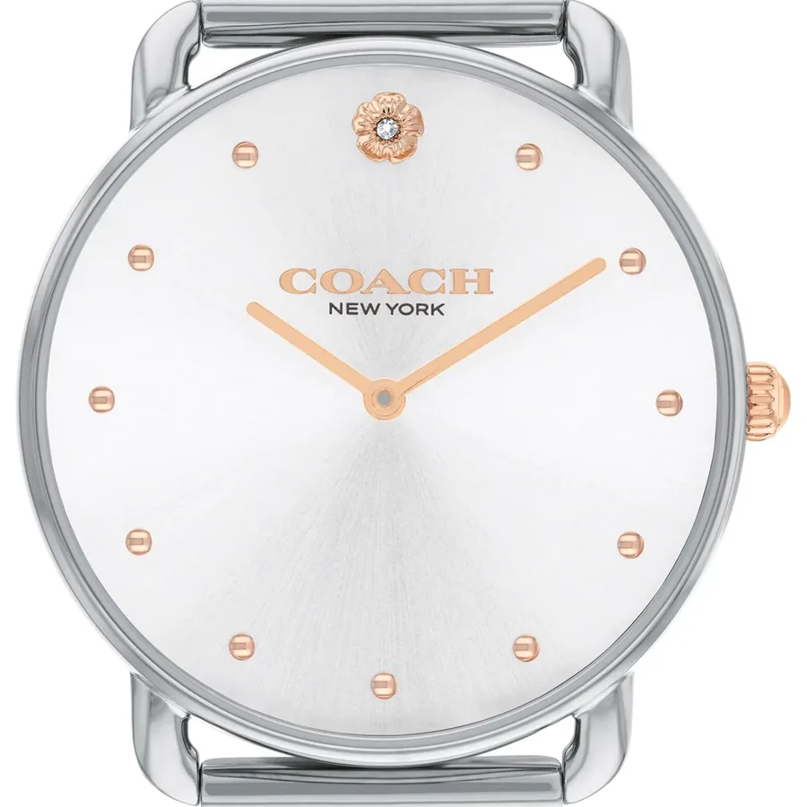 Coach Elliot 36mm White Dial, Silver-Tone Stainless Steel Bracelet, view 3