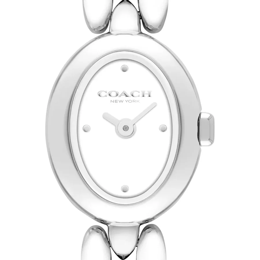 Coach Sammy 18x22.5mm Cream Dial, Silver-Tone Stainless Steel Bracelet, view 2