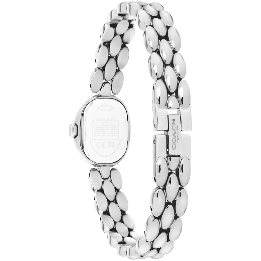 Coach Sammy 18x22.5mm Cream Dial, Silver-Tone Stainless Steel Bracelet, view 4