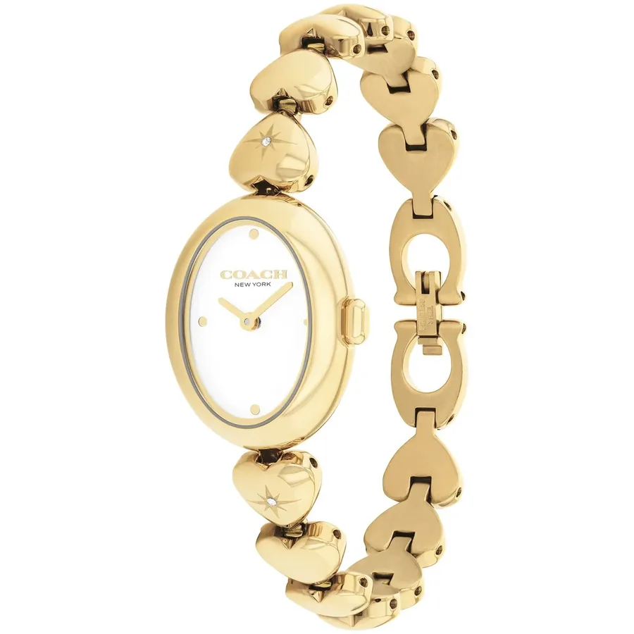 Coach Sammy 22mm White Dial, Gold-Tone Stainless Steel Bracelet, Ref. 14504638, view 4