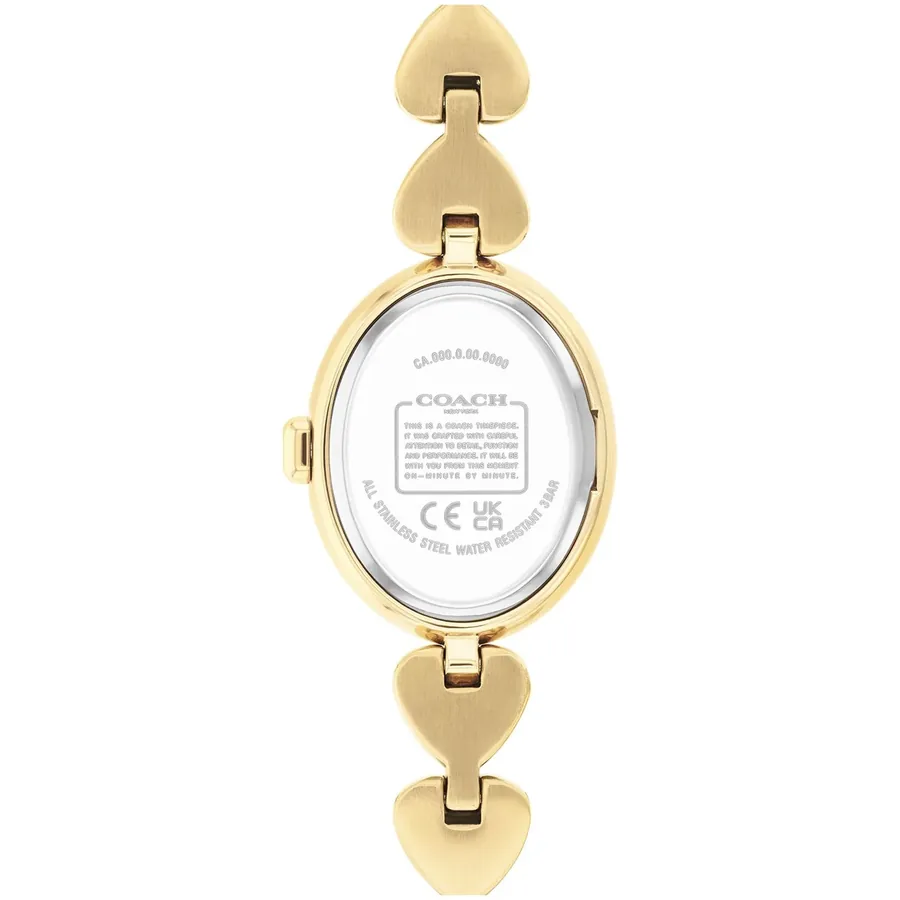 Coach Sammy 22mm White Dial, Gold-Tone Stainless Steel Bracelet, Ref. 14504638, view 5