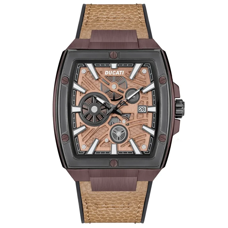 Ducati DT002 40x47mm Brown Dial, front view