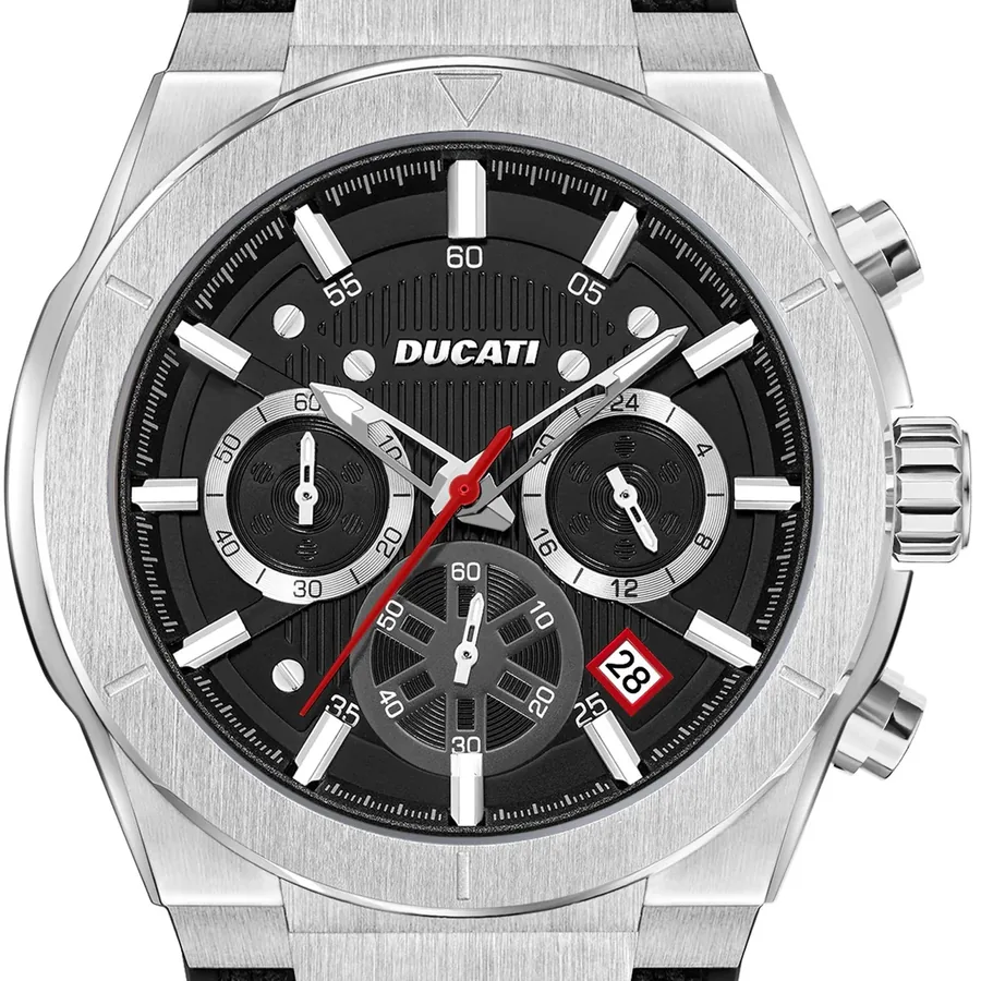 Ducati DT004 43.5x45.5mm Chronograph Black Dial, Black Silicone and Nylon Strap, Ref. DTWGO0000902, view 2