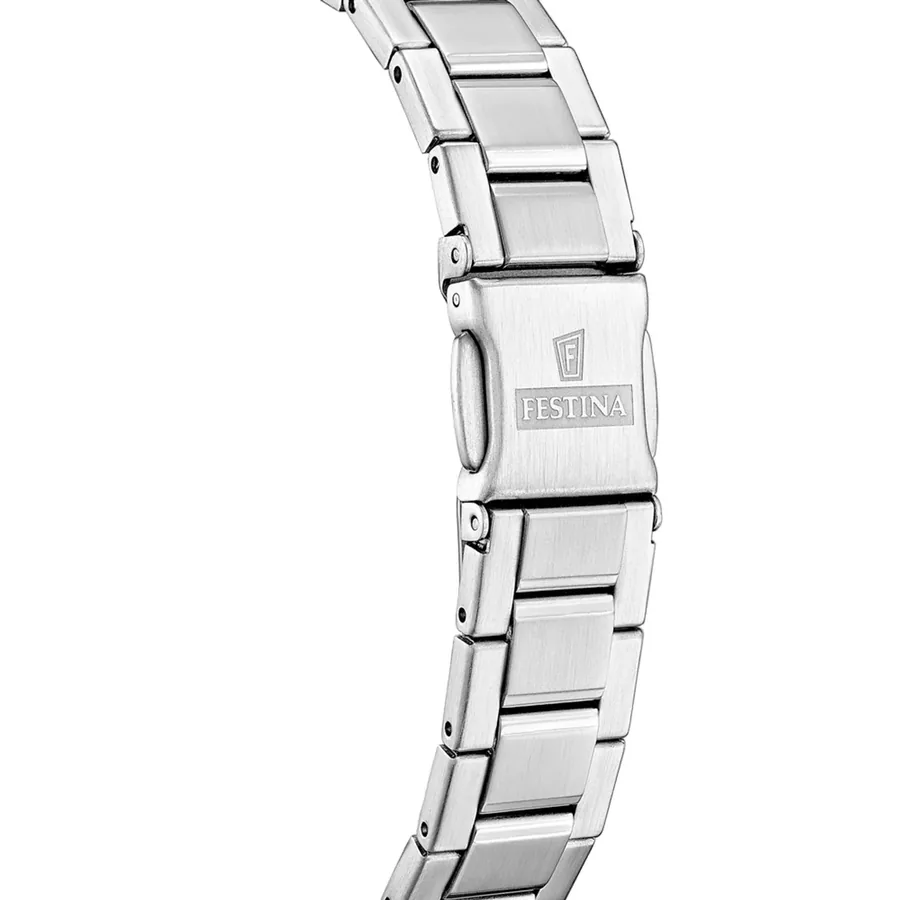 Festina 33mm Pink Dial, Silver-Tone Stainless Steel Bracelet, view 4