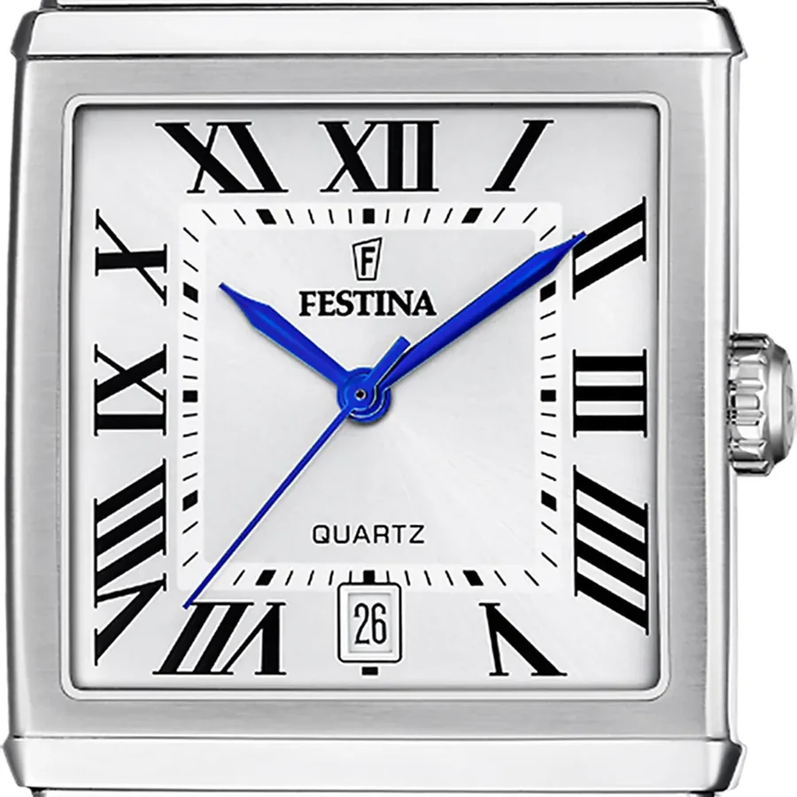 Festina 33mm Silver Dial, Black Leather Strap, view 2